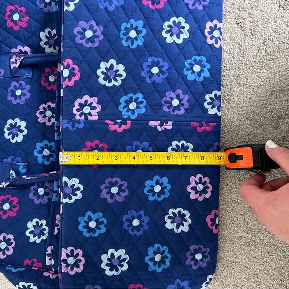 Vera Bradley Medium Travel Bag Blue Floral in Ellie Flowers - Picture 8 of 15